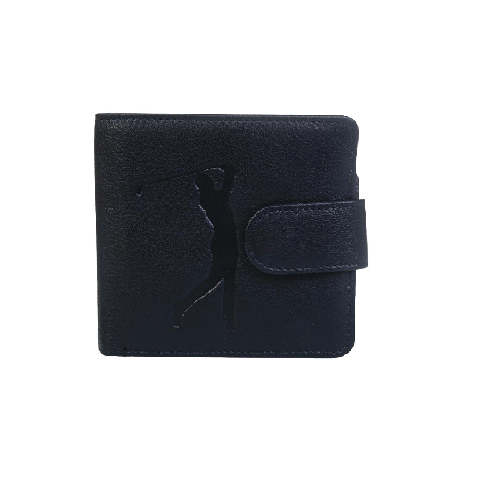 Golf Tab Leather Wallet Black Snazzy Shop NZ