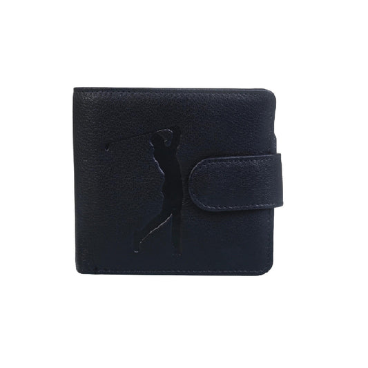 Mala Men's Golf Black Leather Wallet NZ