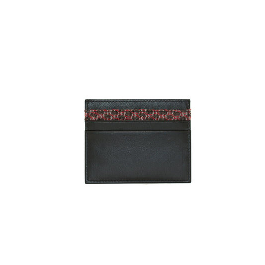 Grayson Leather Card Holder with Zip - Black