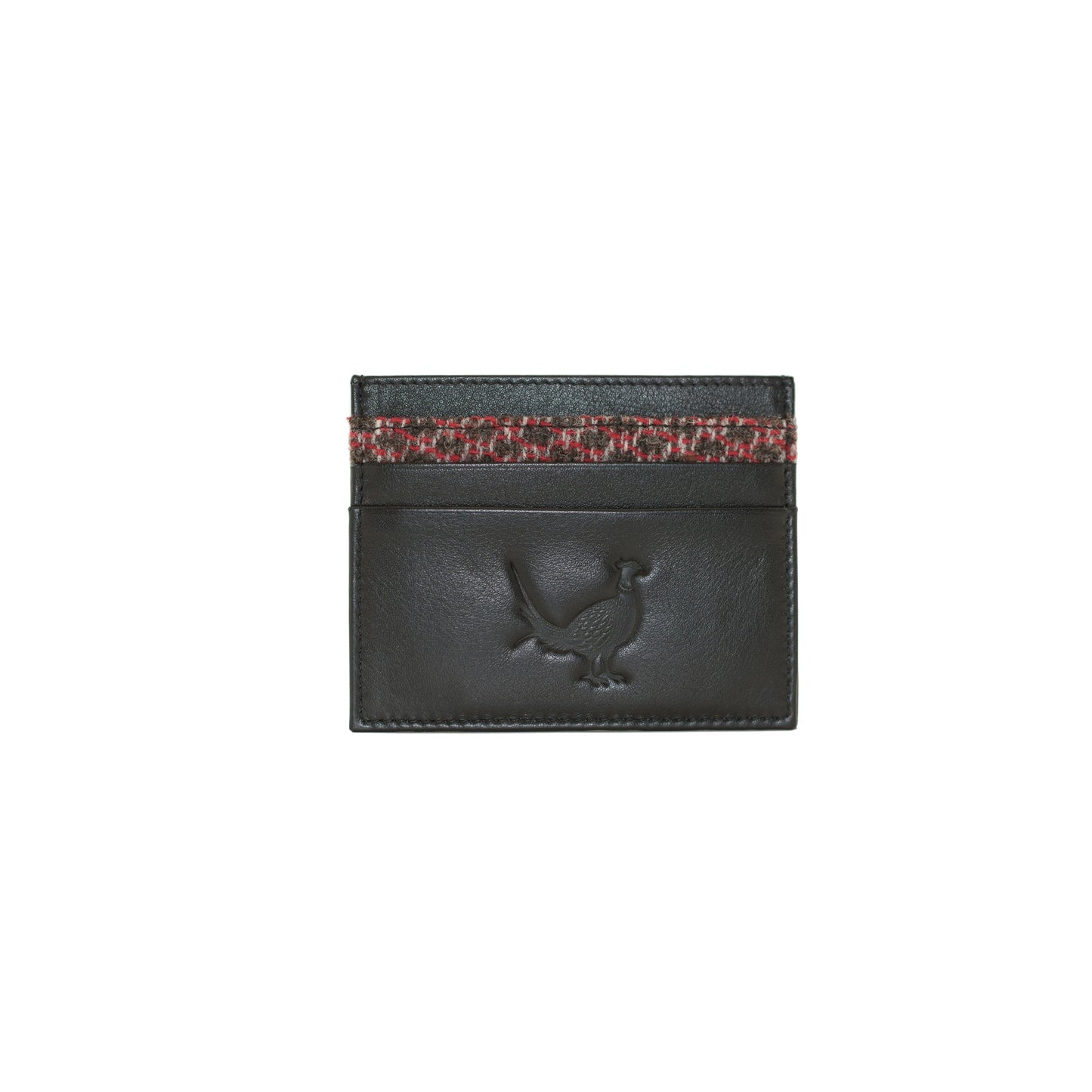 Grayson Leather Card Holder with Zip - Black