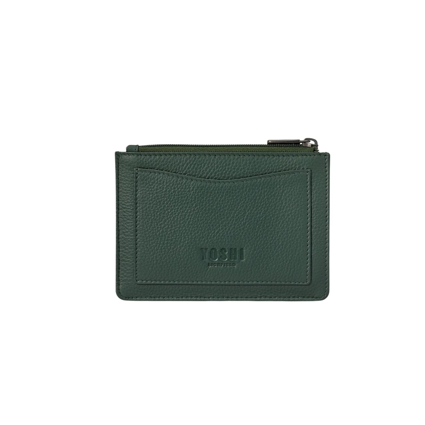 Green Fingers Card & Coin Leather Purse - Green