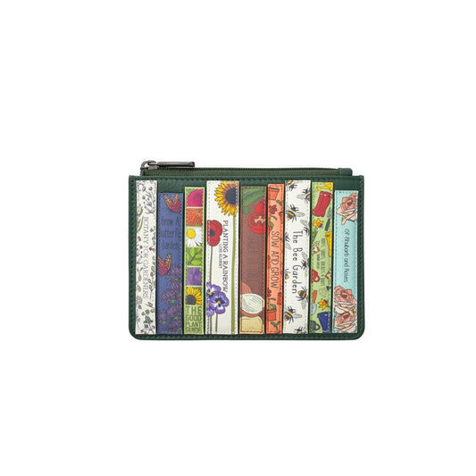 Green Fingers Card & Coin Leather Purse - Green