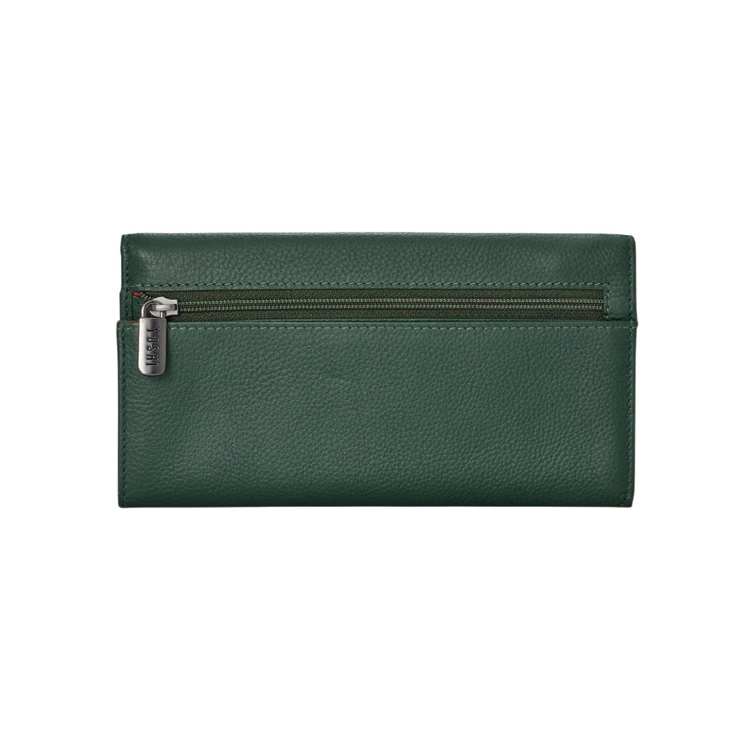 Green Fingers Bookworm Flap Over Leather Purse