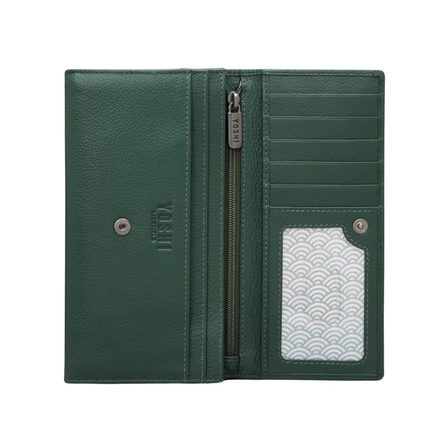 Green Fingers Bookworm Flap Over Leather Purse