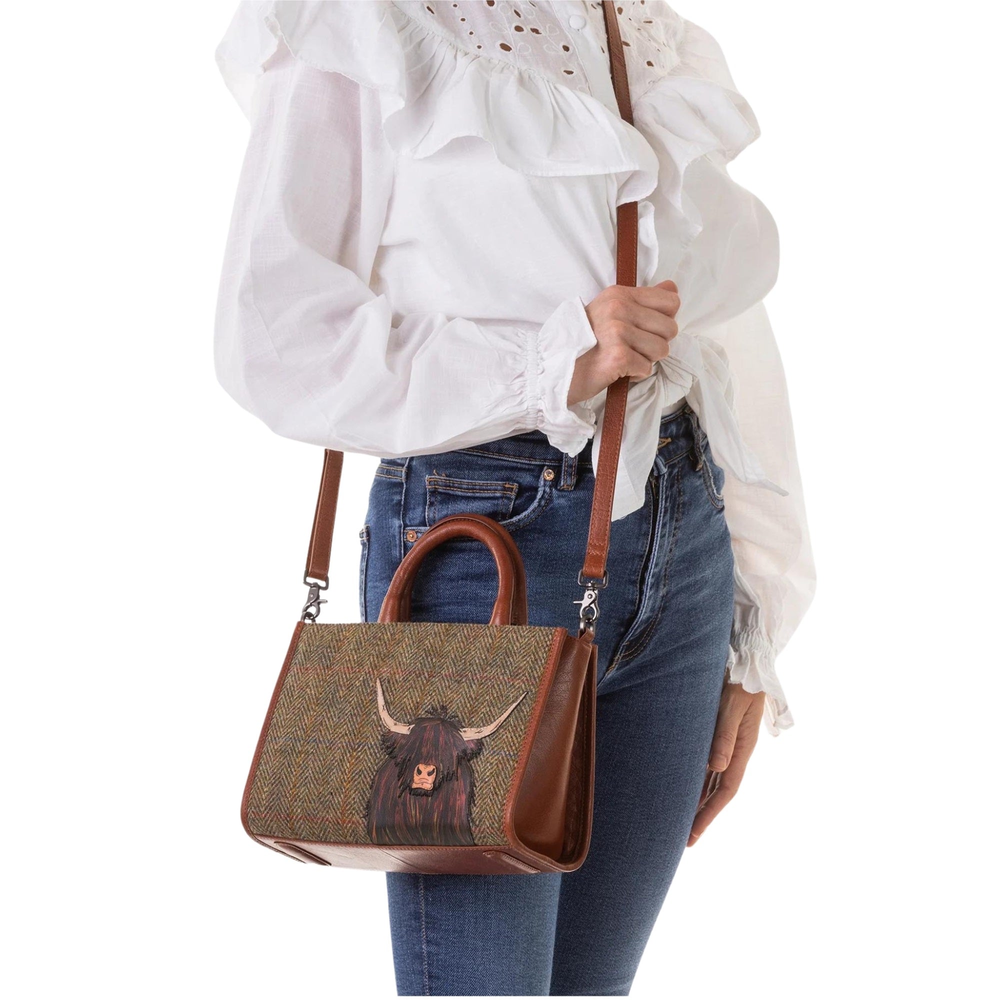 Skye Tweed Cow Purse