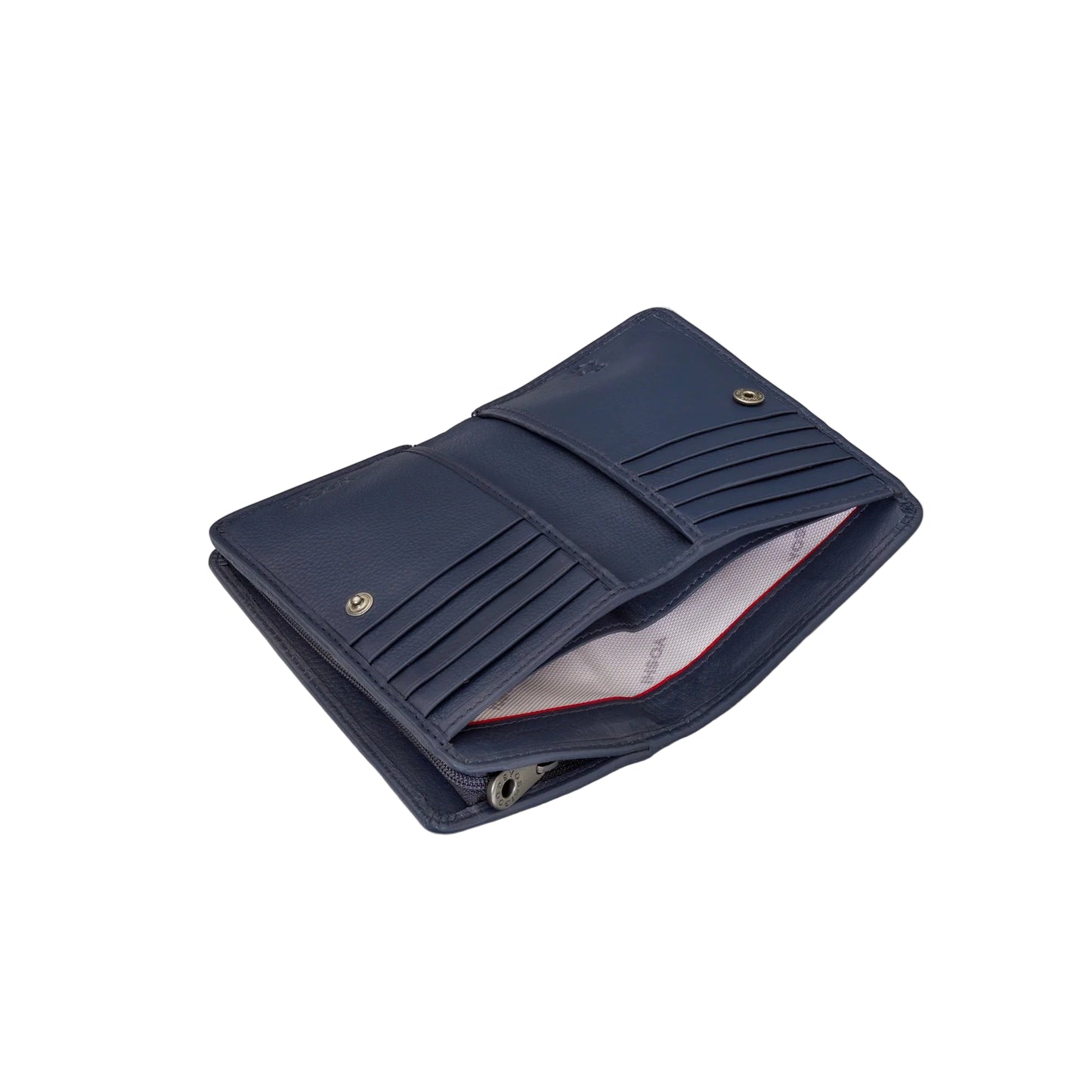 Jane Austen Bookworm Oxford Leather Purse - Navy