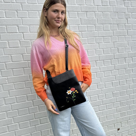 Jasmine Crossbody - Black