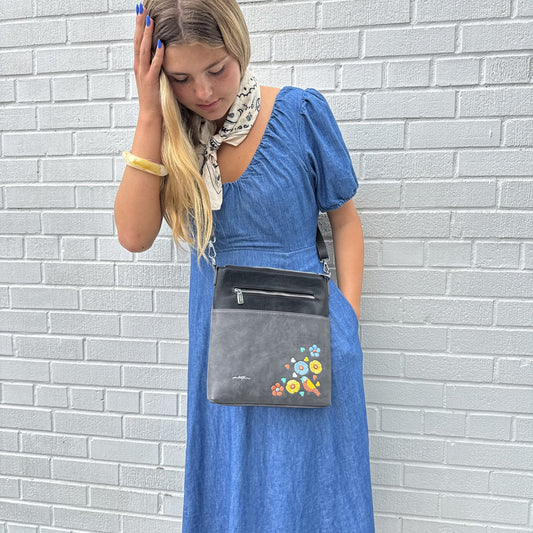 Jay Crossbody - Grey