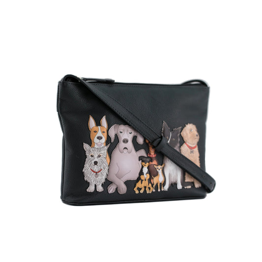 Kennel Crew Leather Crossbody Bag
