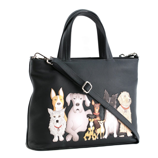 Kennel Crew Multi Way Leather Grab Bag
