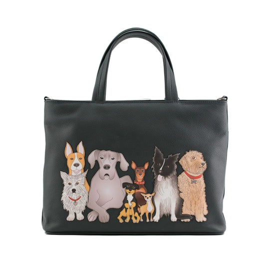 Kennel Crew Multi Way Leather Grab Bag