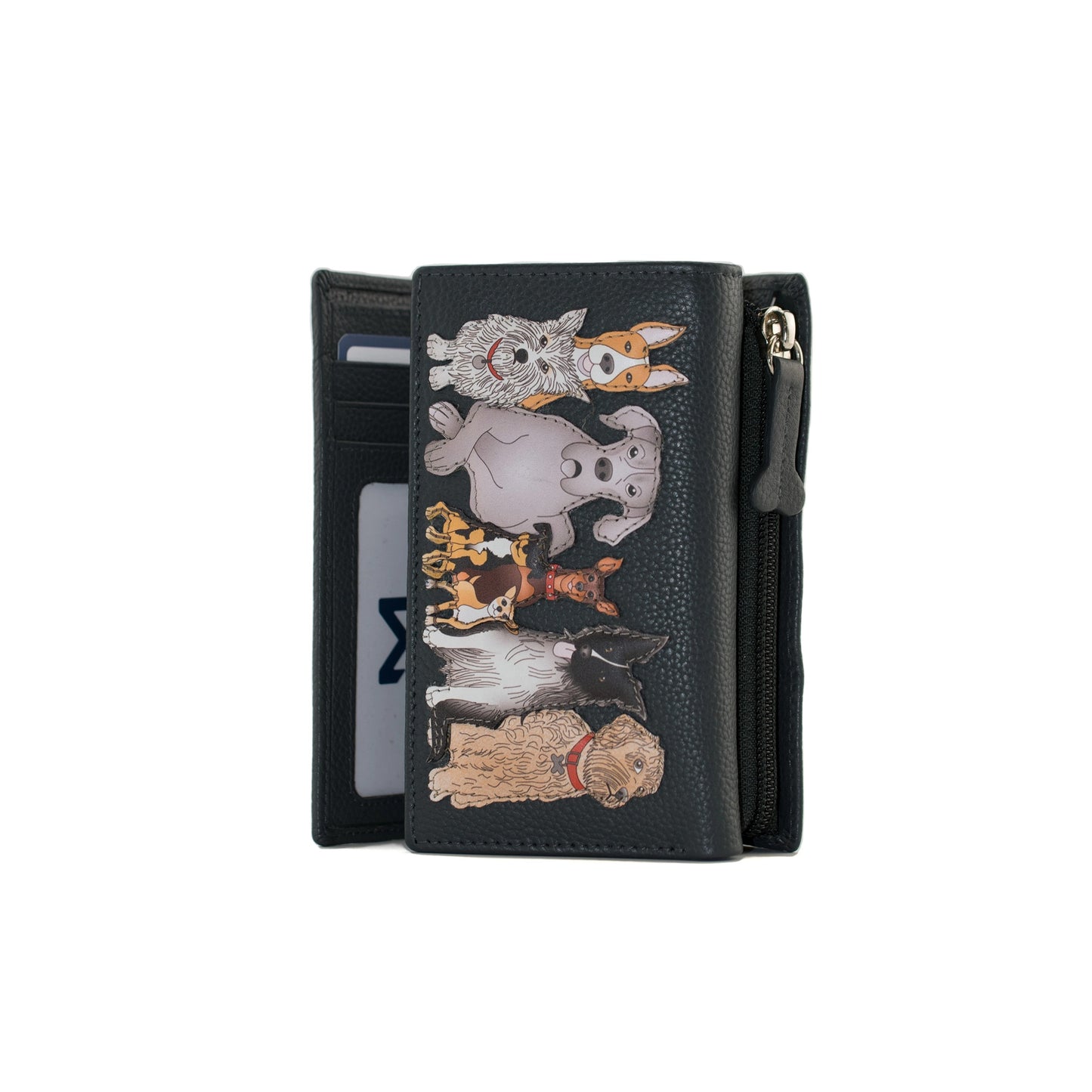 Kennel Crew Large Tri-Fold Leather Purse