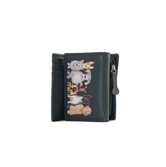Kennel Crew Small Tri-Fold Leather Purse