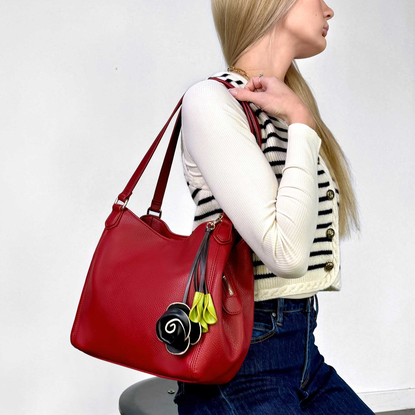 Lauren Hobo Bag - Red