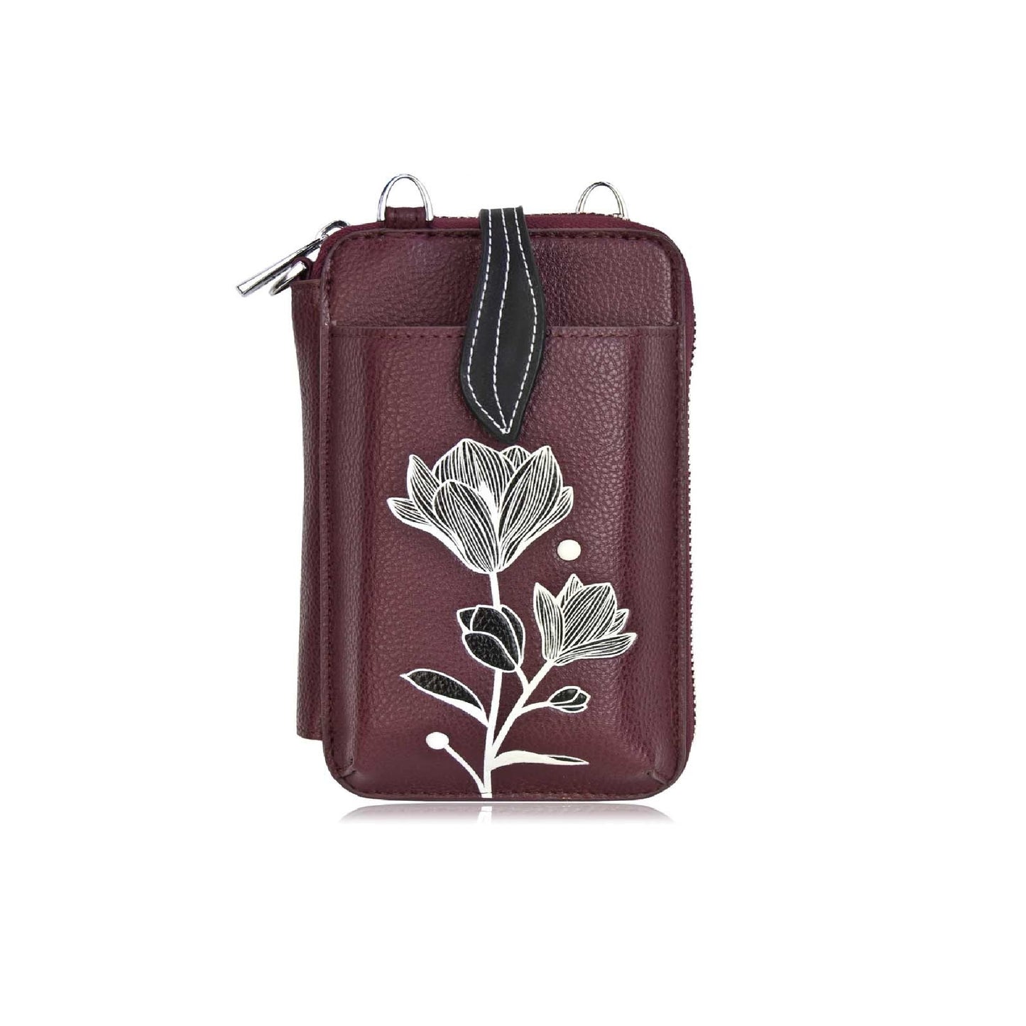 Magnolia Smartphone Pouch - Wine