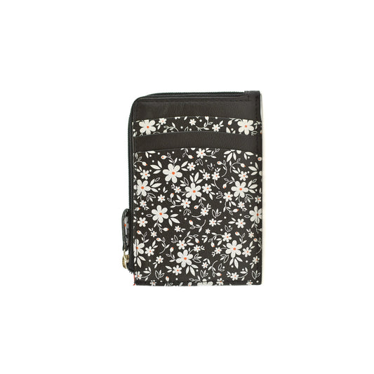 Maisie Leather Card & Coin Purse - Black