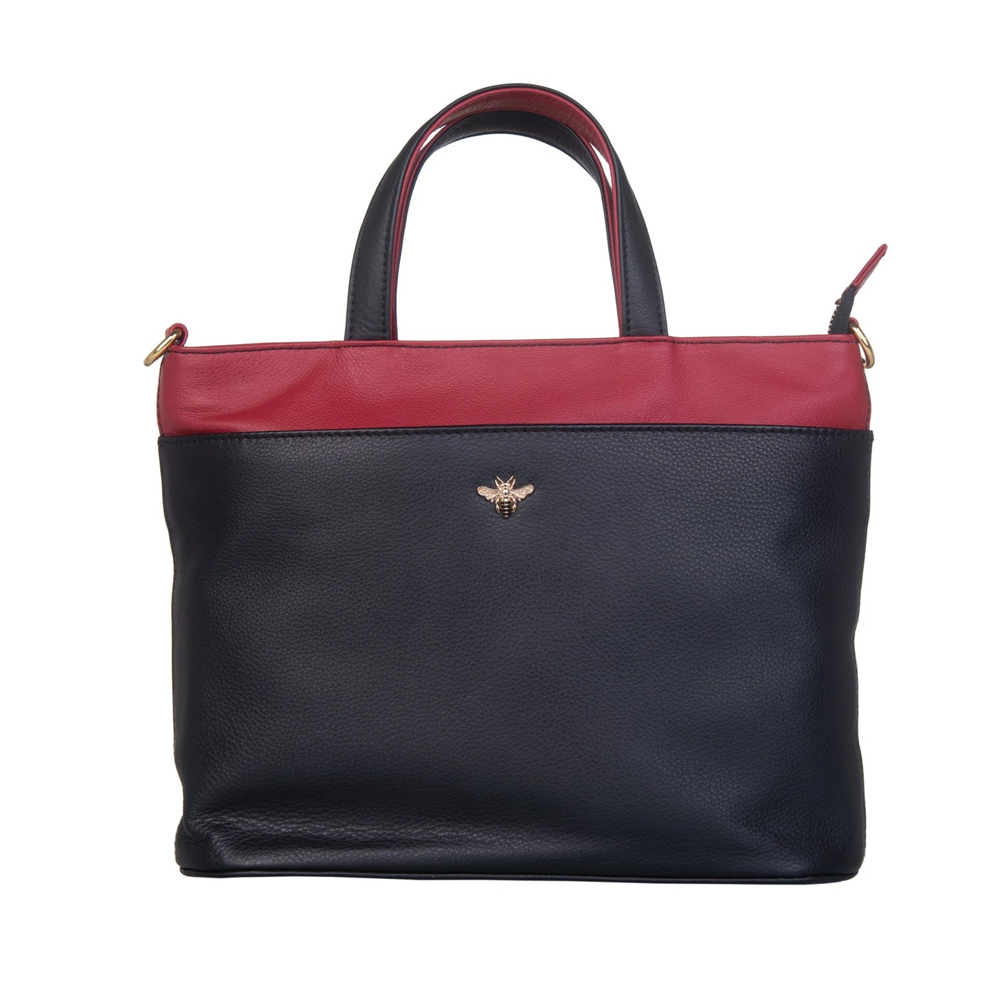 Mason Multi Way Leather Grab Bag - Black