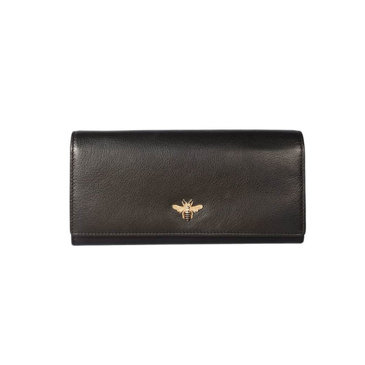 Mason Matinee Leather Wallet - Black/Red