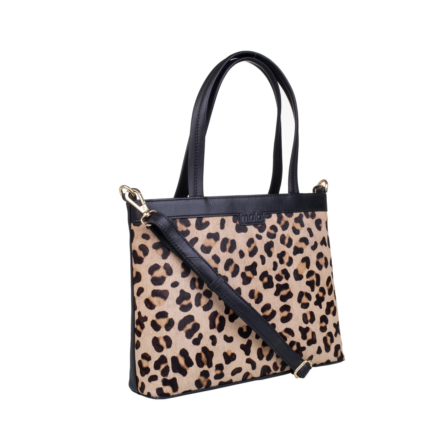 Matrah Leather Grab Bag - Black