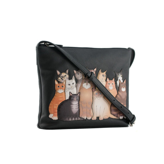 The Meowfia Leather Crossbody Bag