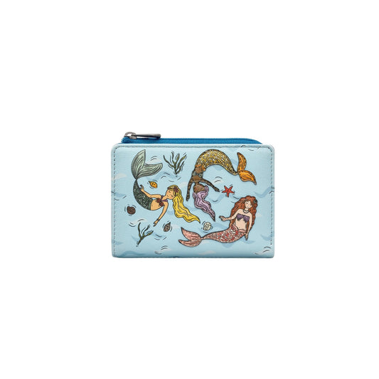 Mermaid's Dance Leather Purse - Blue