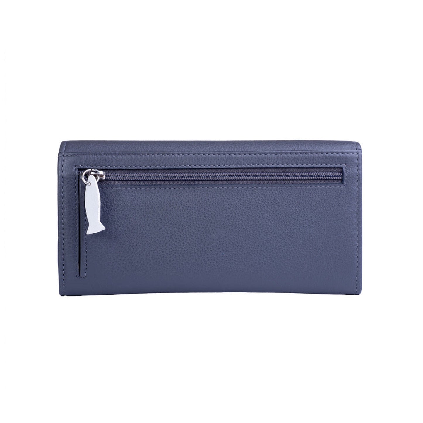 Midnight Cats Matinee Leather Wallet - Grey