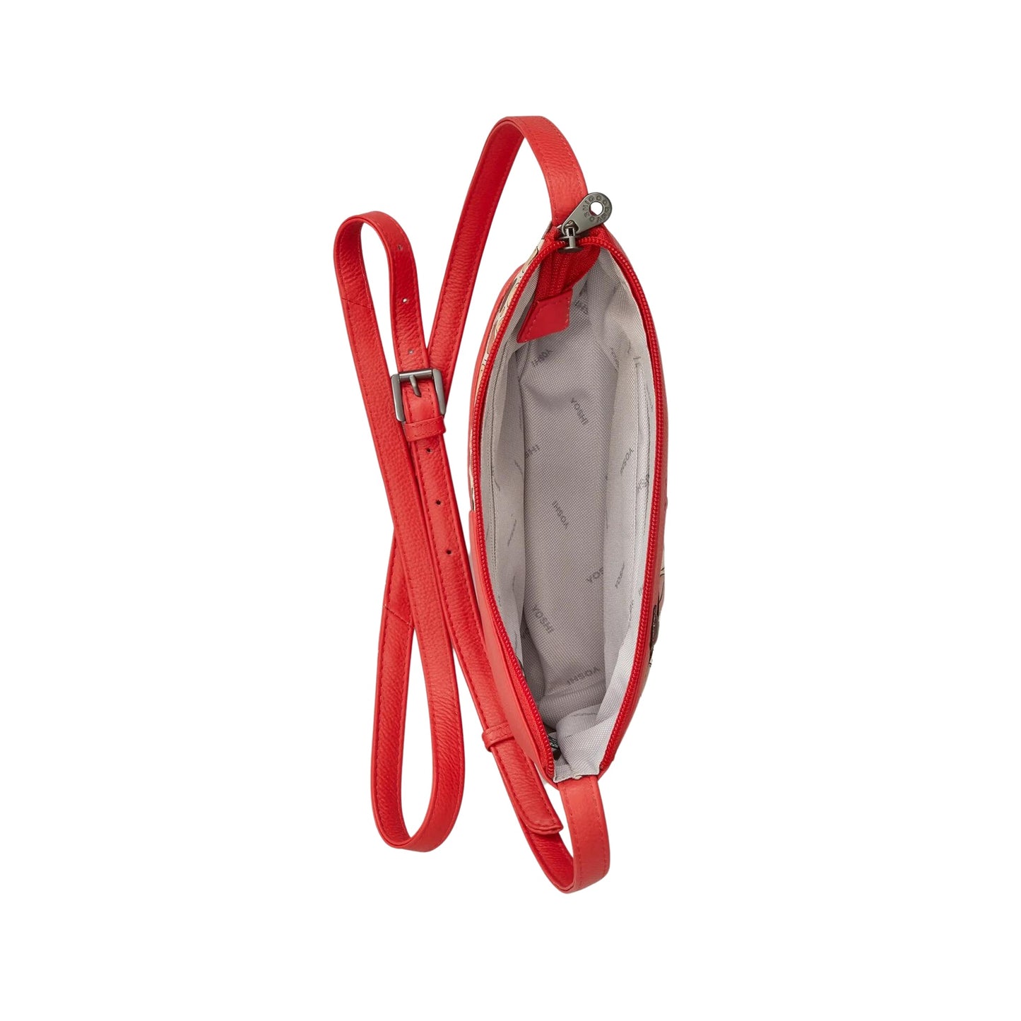 Mother's Pride Leather Crossbody Bag - Red