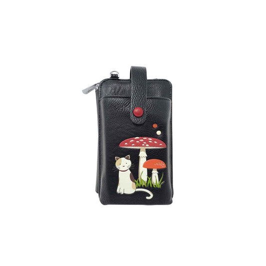 Mushroom Smartphone Pouch - Black