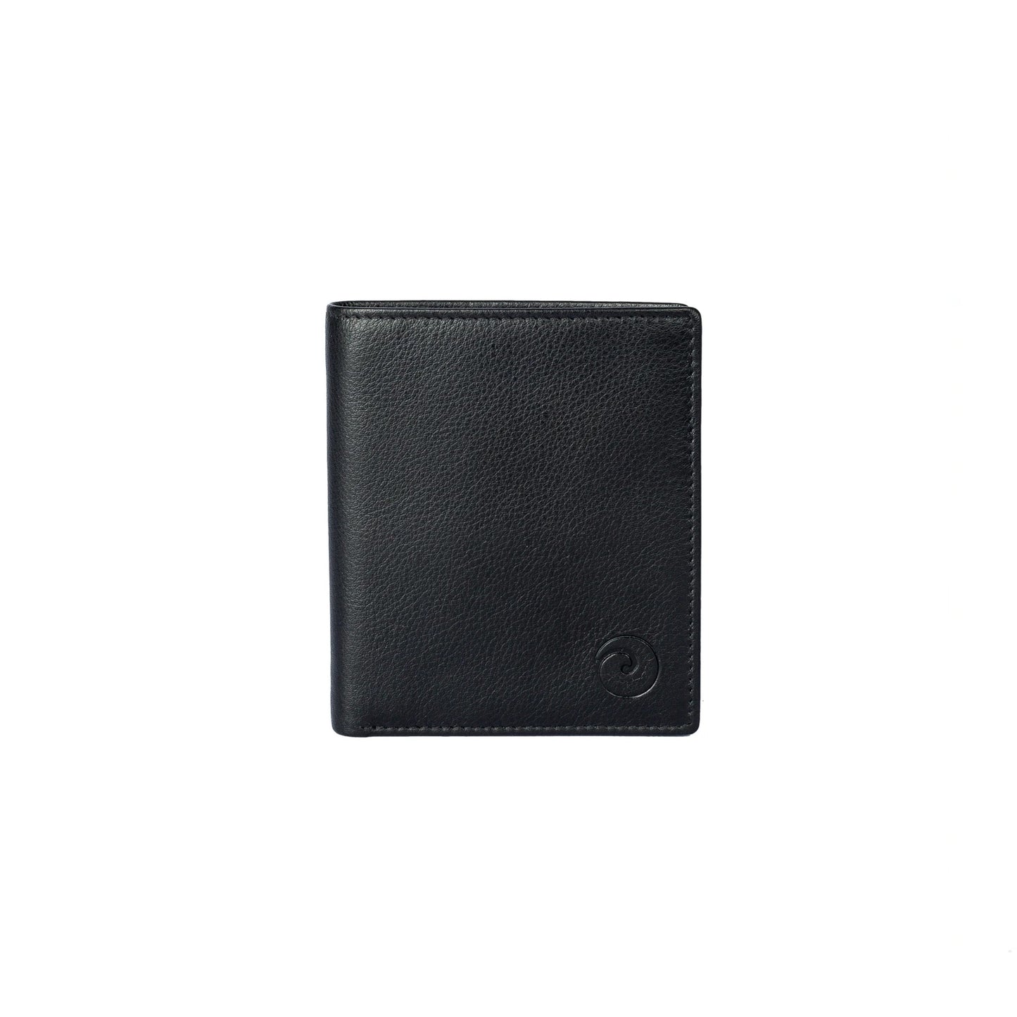Men's Origin Shirt Wallet with Coin - Black Leather
