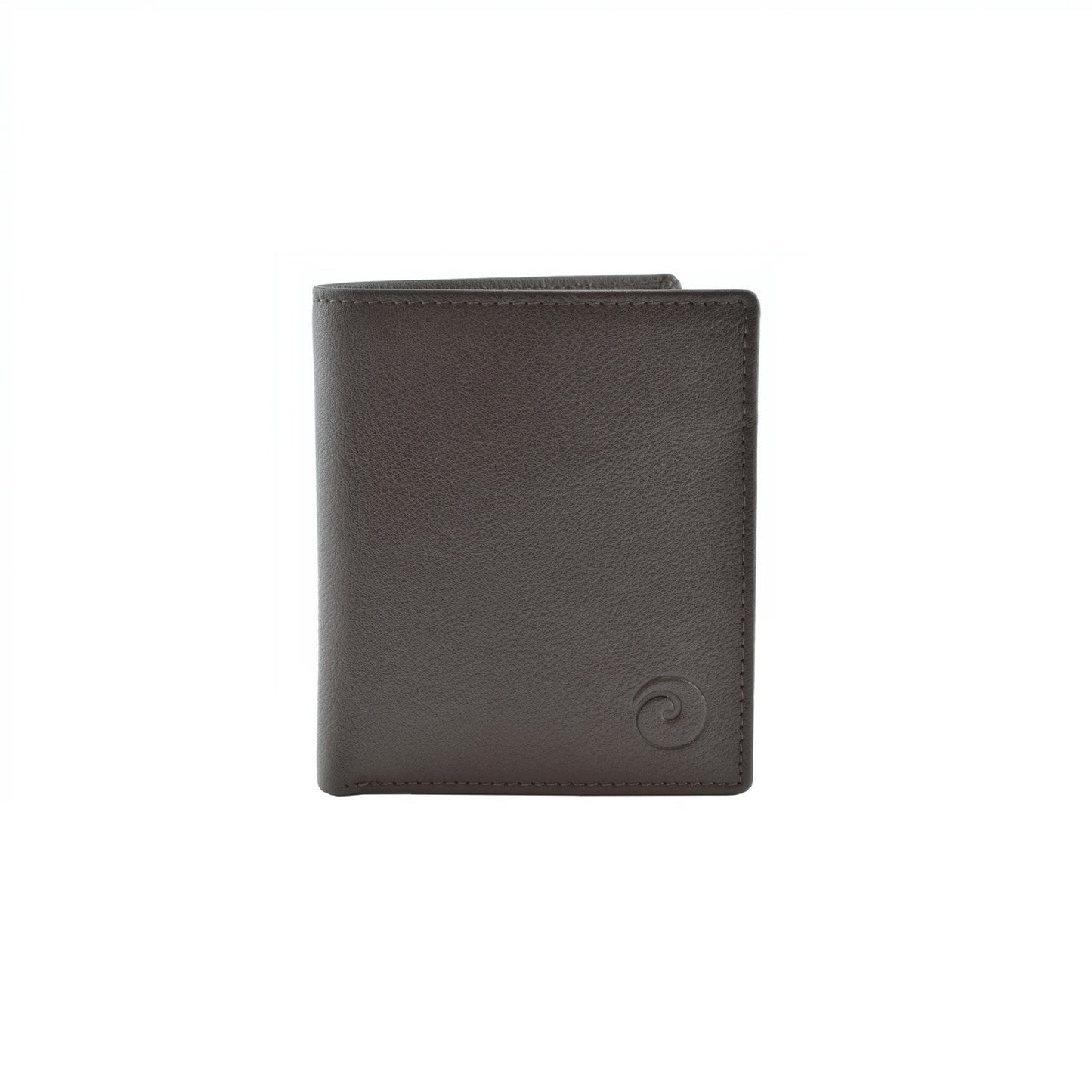 Men's Origin Shirt Wallet with Coin - Brown Leather