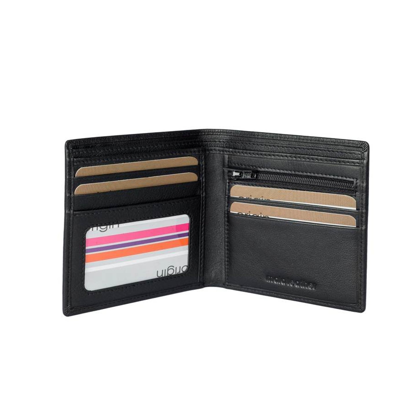 Men's Origin Slim Wallet - Black Leather