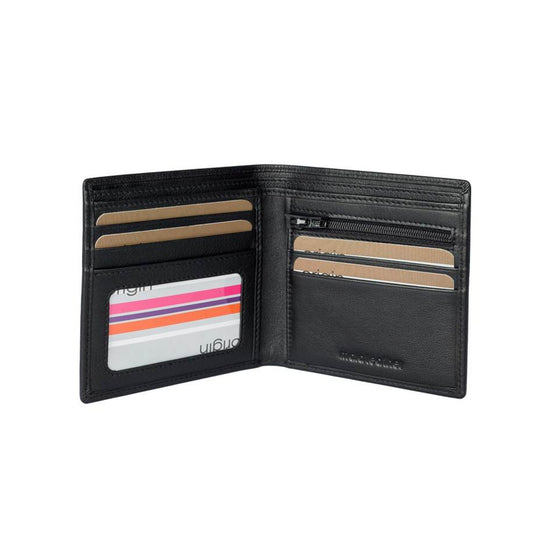 Men's Origin Slim Wallet - Black Leather