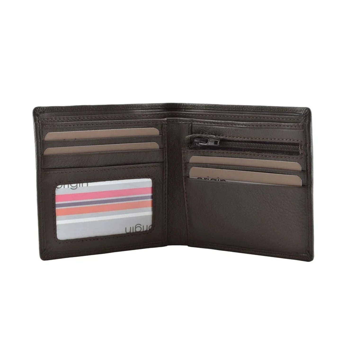Men's Origin Slim Wallet - Brown Leather