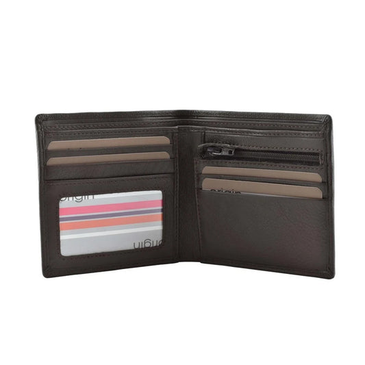 Men's Origin Slim Wallet - Brown Leather
