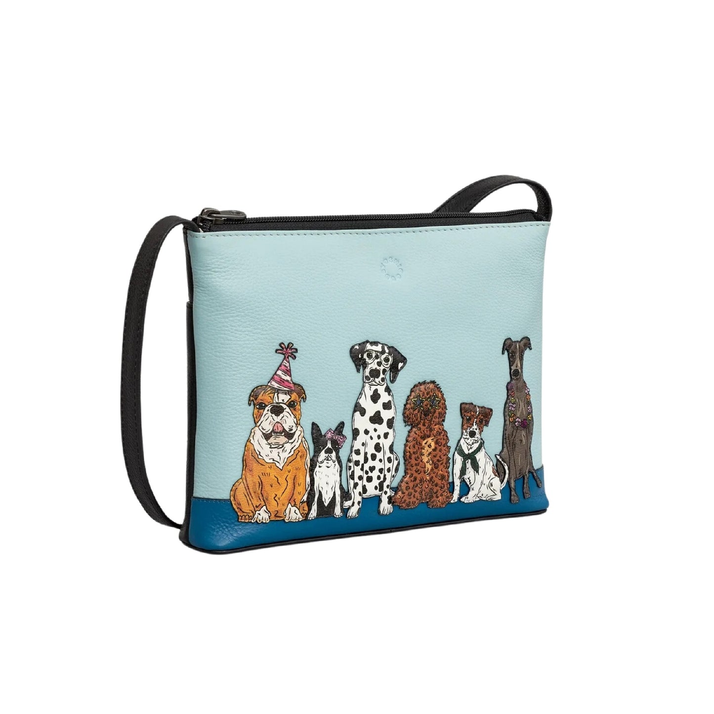 Party Dogs Leather Crossbody Bag