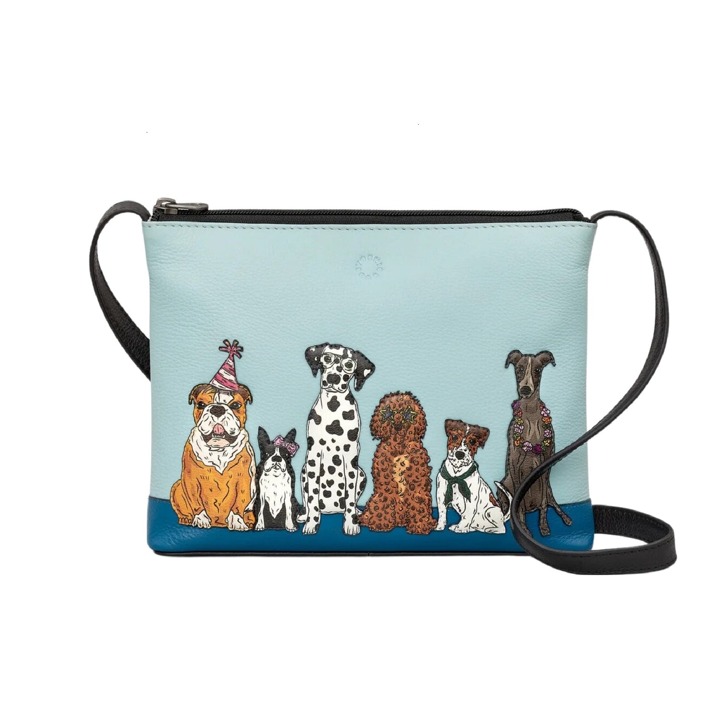 Party Dogs Leather Crossbody Bag