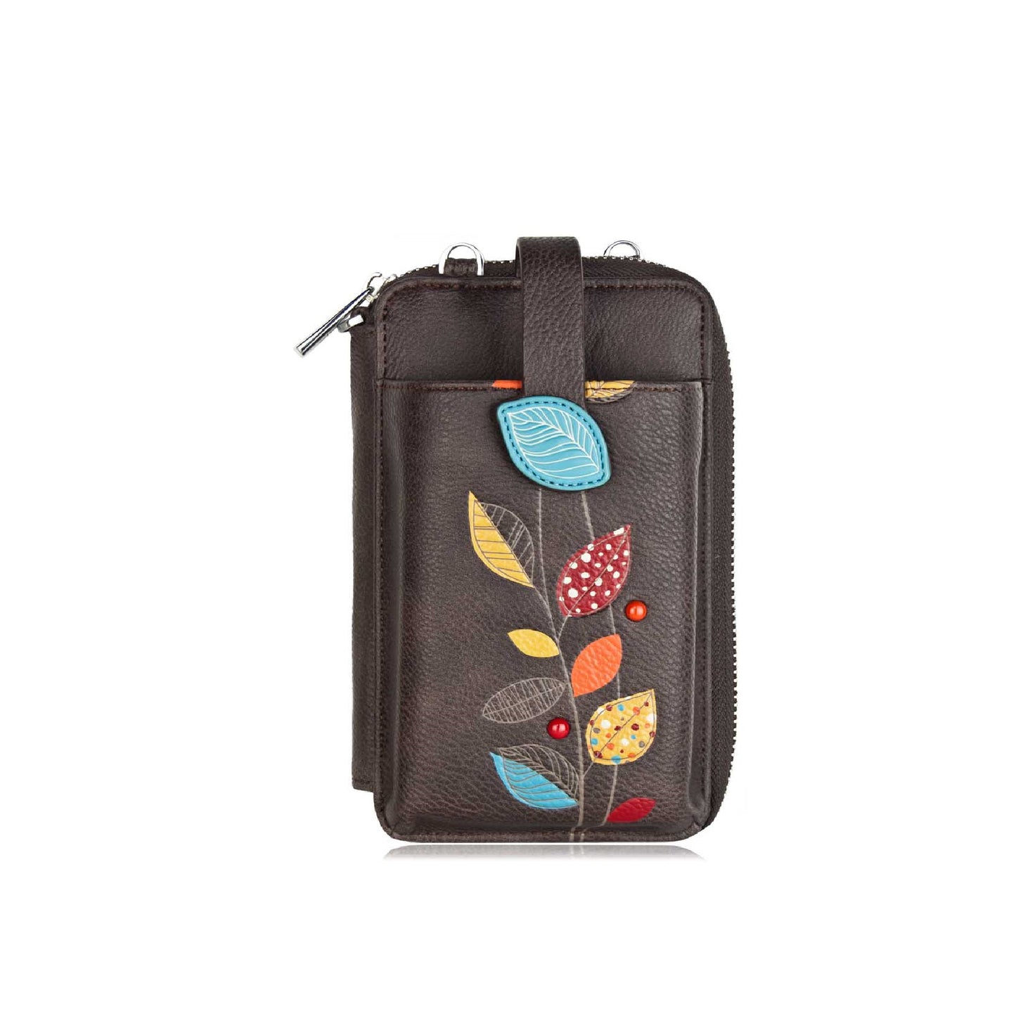 Petal Smartphone Pouch - Brown