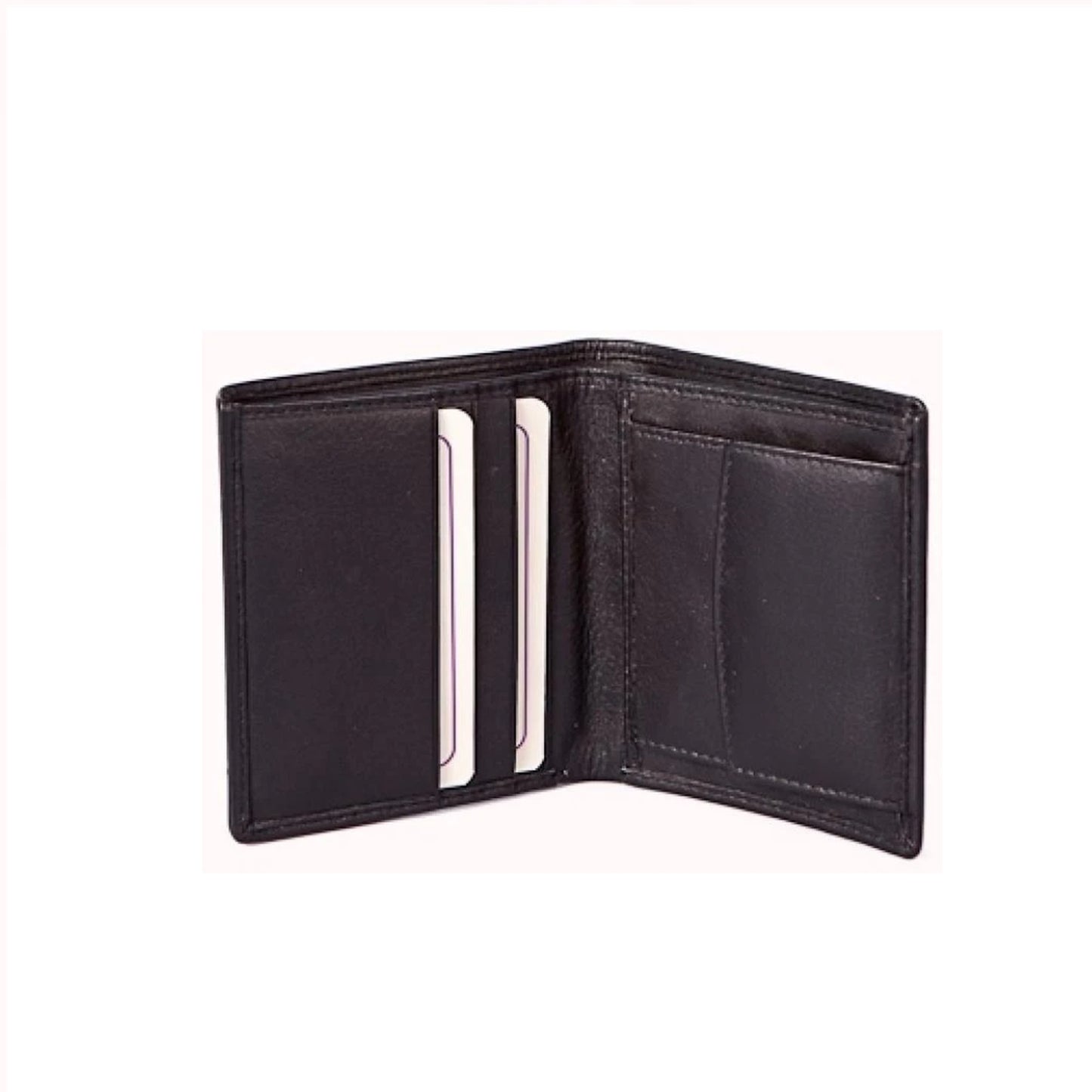 Pinky Skull Leather Wallet  - Black