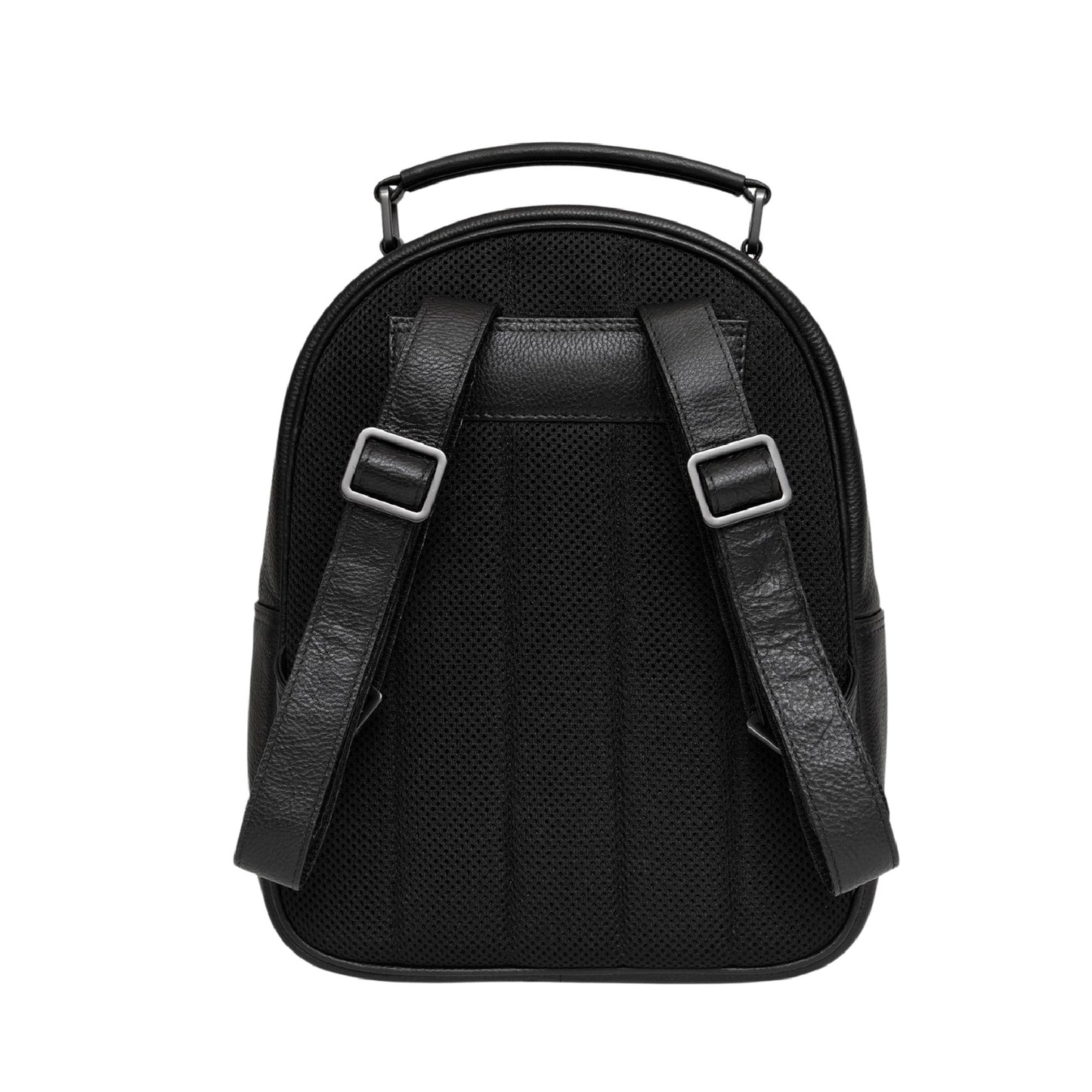 Highland Cow Leather Backpack - Black