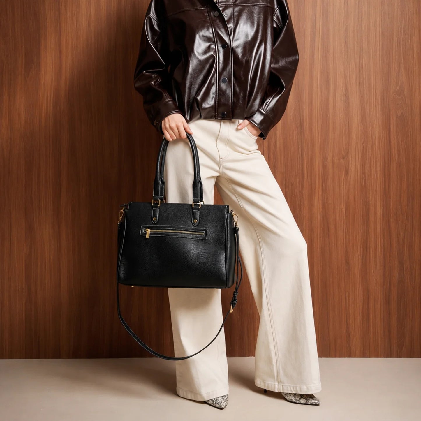 Rhonda Tote Bag - Black