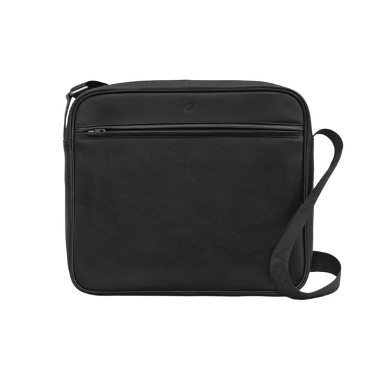 Ridgewood Leather Messenger Bag - Black