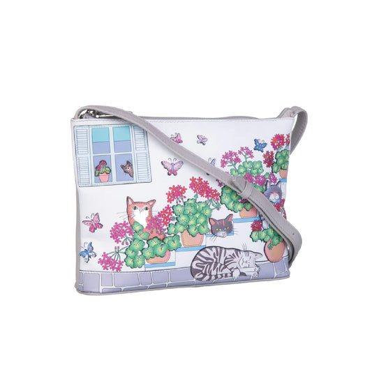 Santorini Leather Cross Body