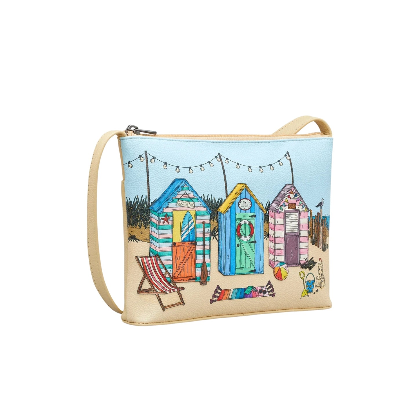 Seaside Memories Leather Crossbody Bag