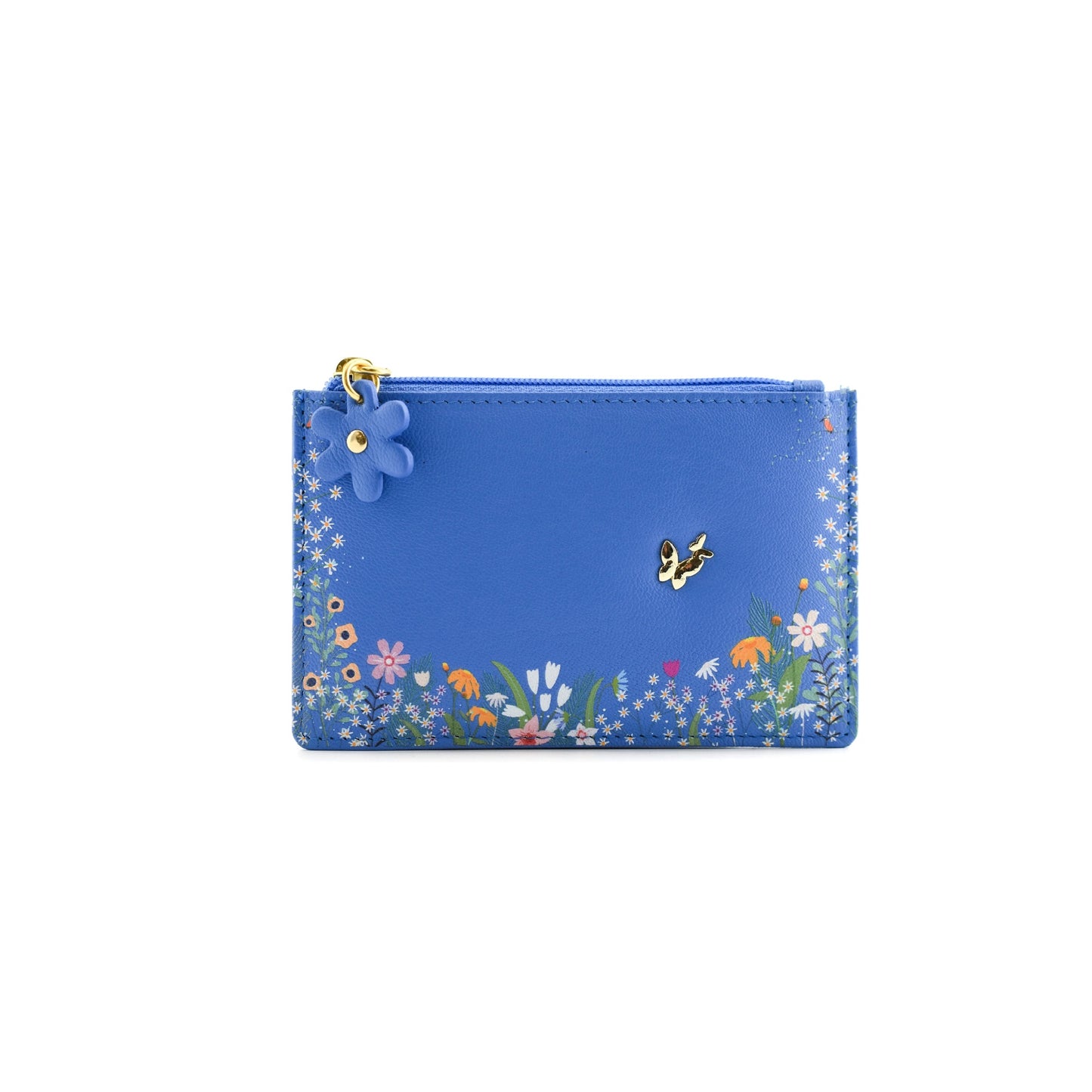 Shiloh Leather Card & Coin Purse - Blue