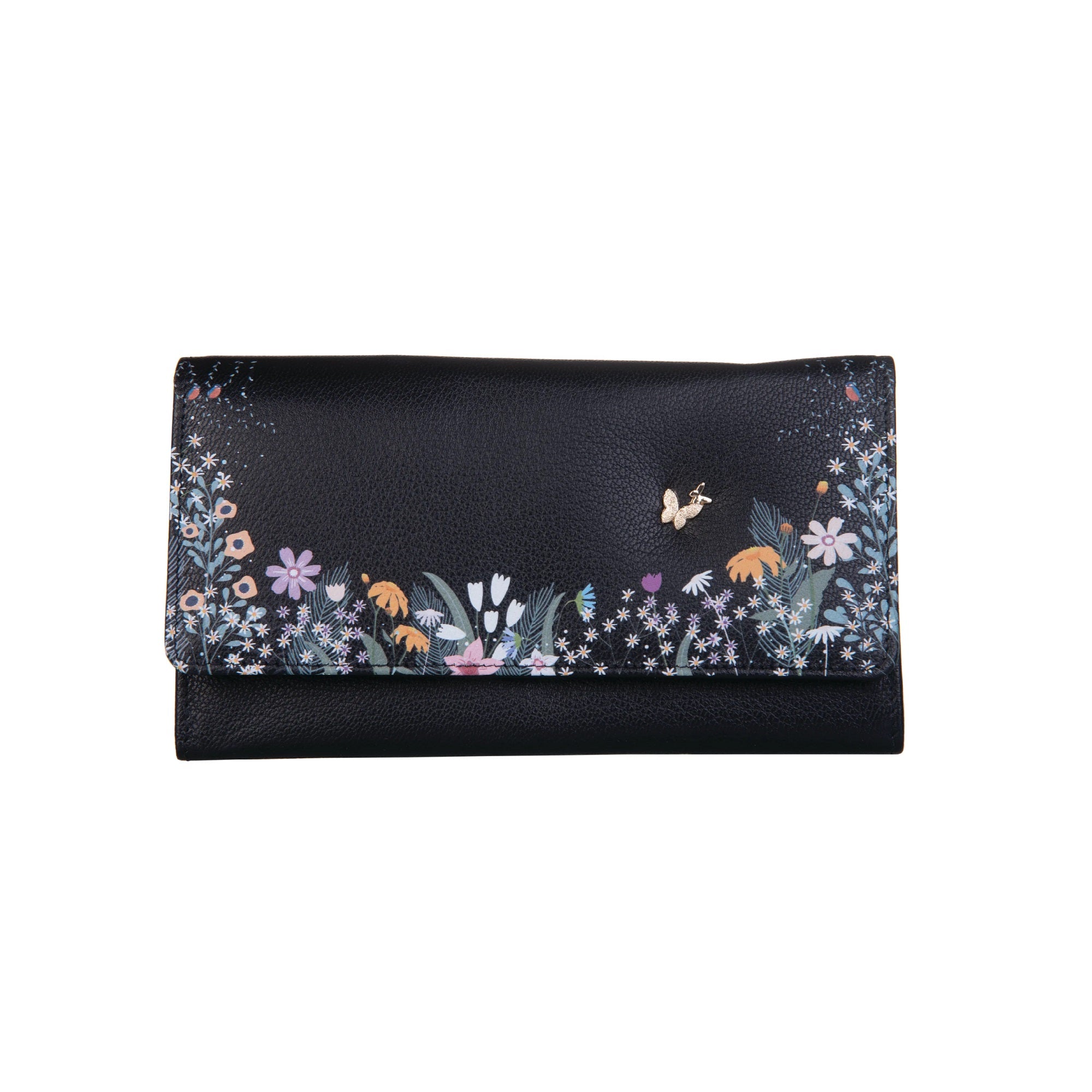 Mala Leather Shiloh Collection 3628_96 - Borsa in pelle con blocco RFID, Verde, Taglia unica, Moderno