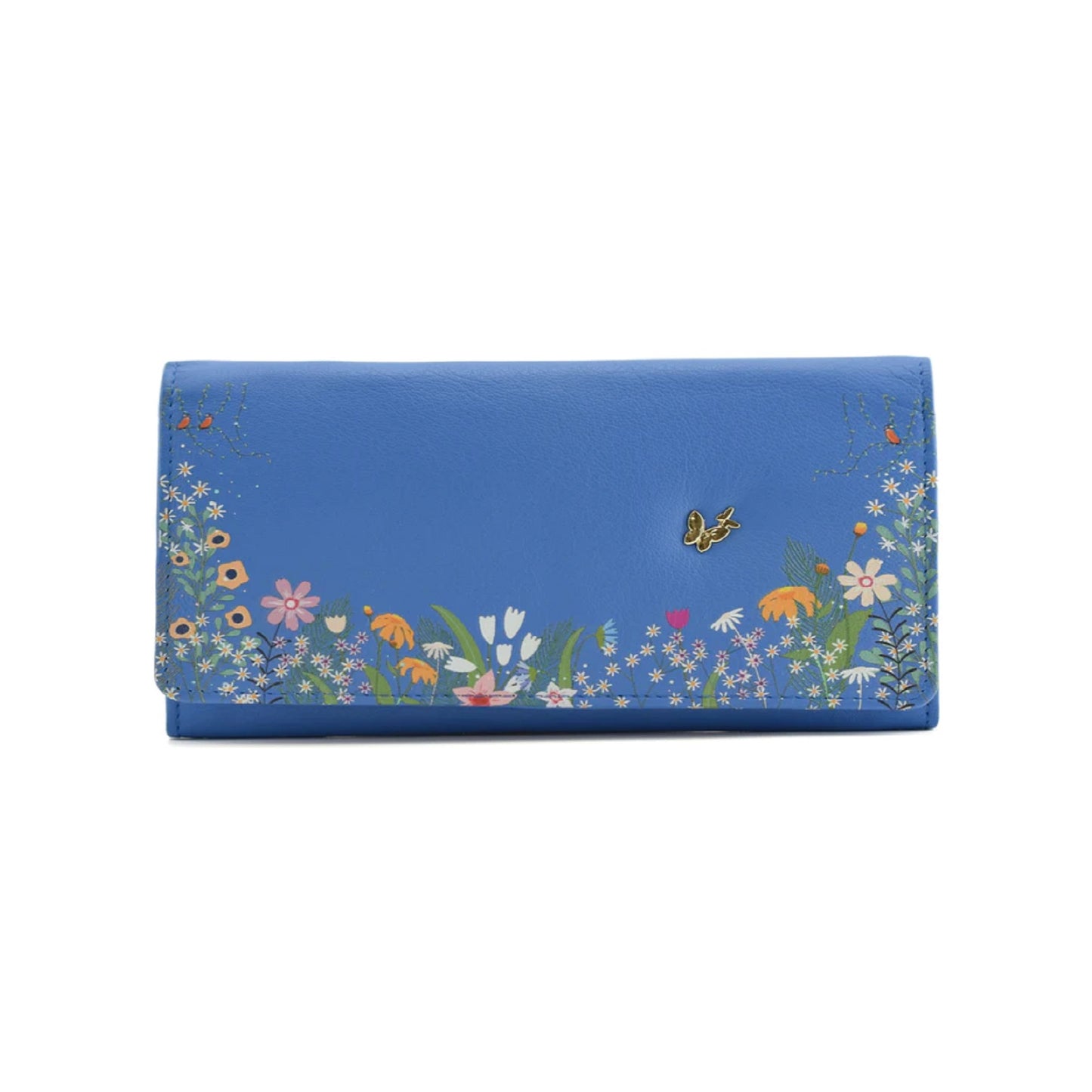 Shiloh Matinee Leather Wallet - Blue