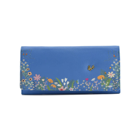 Shiloh Matinee Leather Wallet - Blue