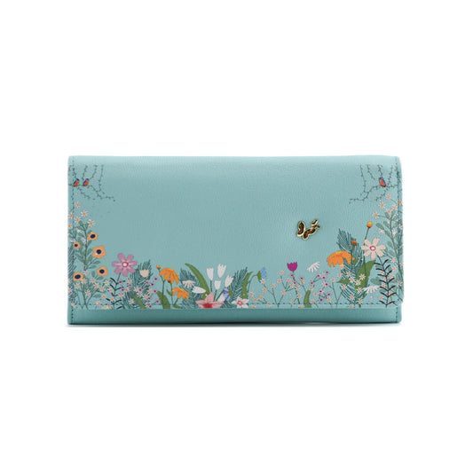 Shiloh Matinee Leather Wallet - Green