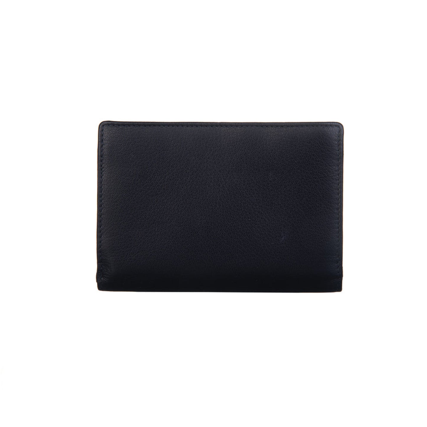 Shiloh Large Tri Fold Leather Purse - Black