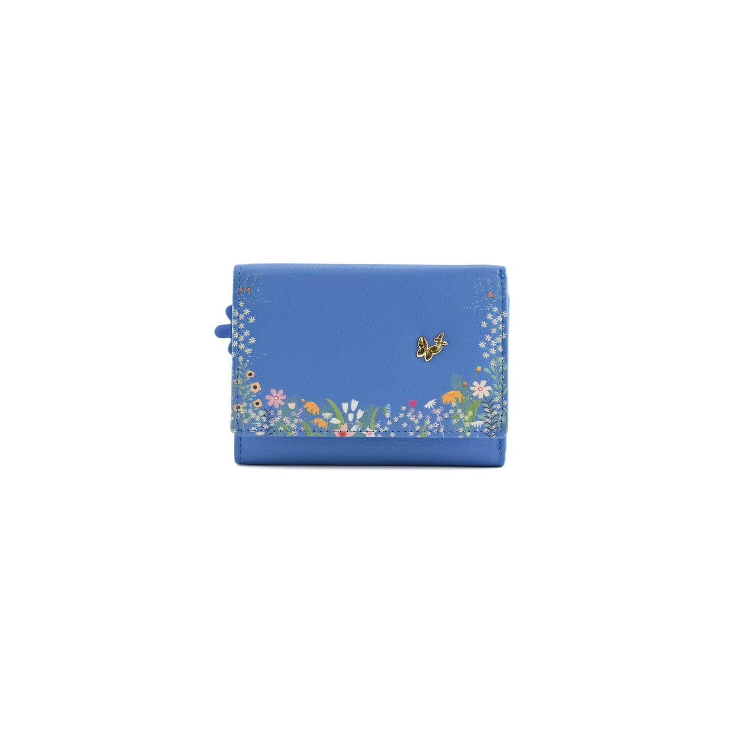 Shiloh Midi Tri-Fold Purse Blue